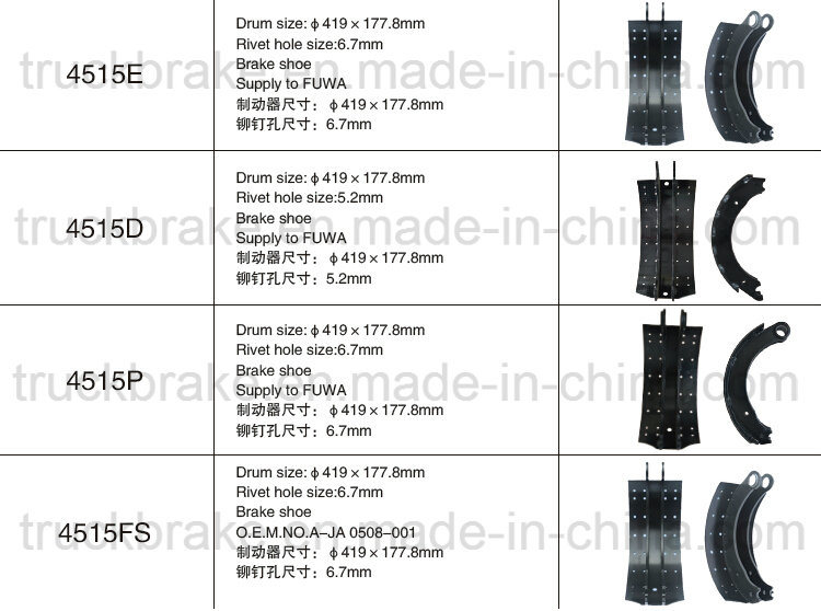 American Truck Brake Shoe 1443/Eatong 807685