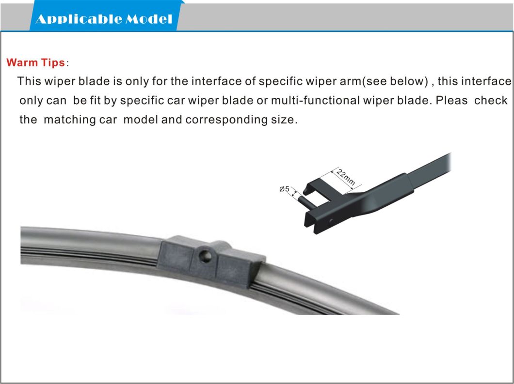 Car Accessory Soft Wiper Blade for BMW 3 Series