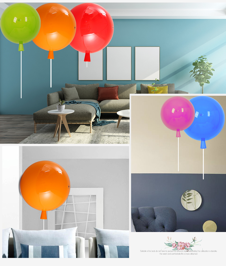 Creative Colourful Balloon Lamp Wall Lamp Christmas Lamp