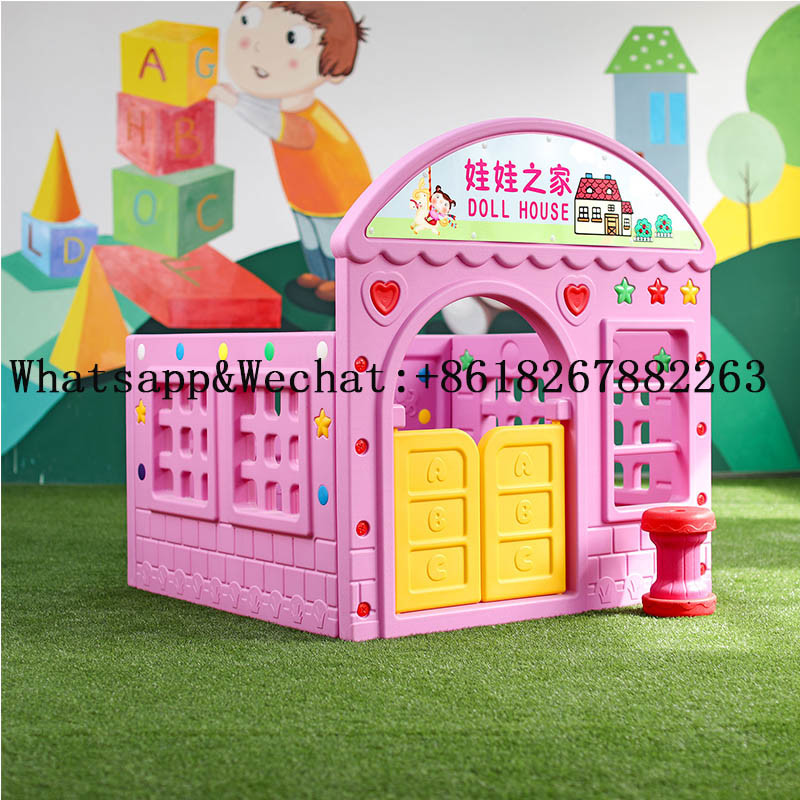 Cheap Kids Indoor Playground Play Area Used Playground Games Equipment Colorful Plastic Playhouse with Slide for Sale