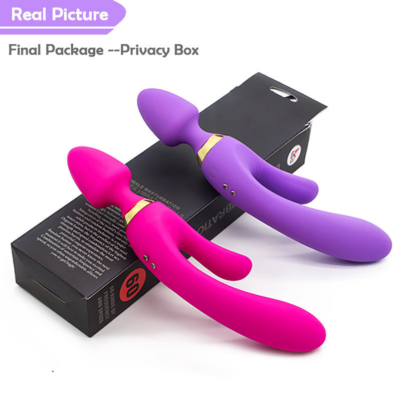 3 Motor Vibrating G Spot Clitoris Anal Dildo Vibrator Adult Sex Toys for Woman Marsturbator 5 Mode 3 Speeds Massager
