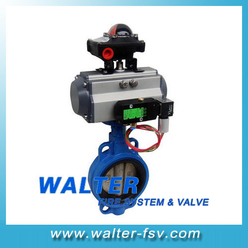 Pneumatic Actuator Wafer Butterfly Valve