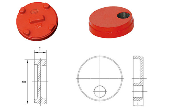 FM/UL/Ce Certified Pipe Fitting Ductile Iron Cap