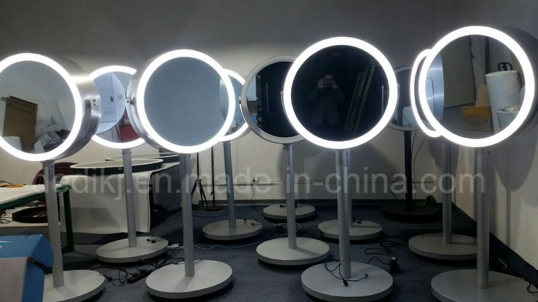 Round LED Backlit Touch Screen Illuminated Bathroom Mirror