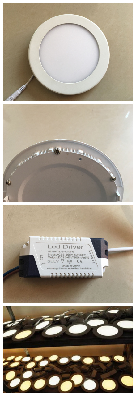 Round Ressed LED Panel Light