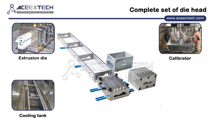 Twin Screw Extruder PVC Imitation Marble Profile Co-Extrusion Prodcution Line