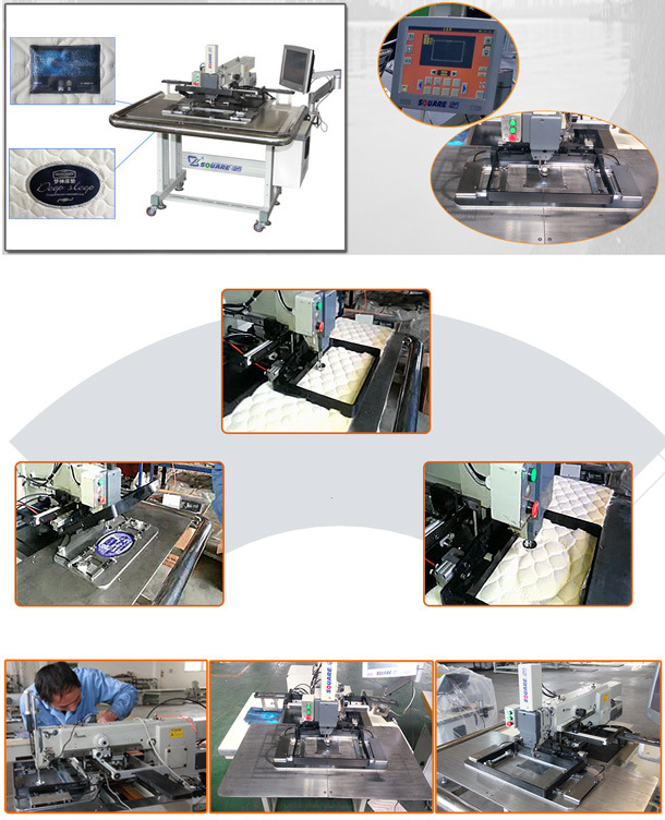 Automatic Zigzag Label Machine for Sewing Label of Mattress