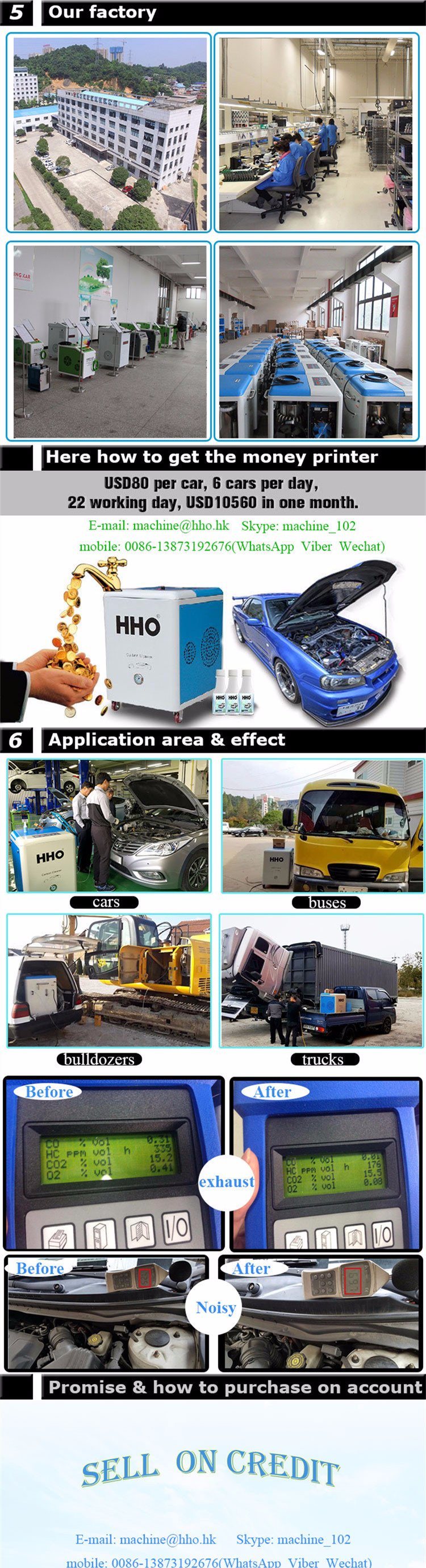 2017 Kingkar No Harmful Hho Engine Carbon Cleaner for Car