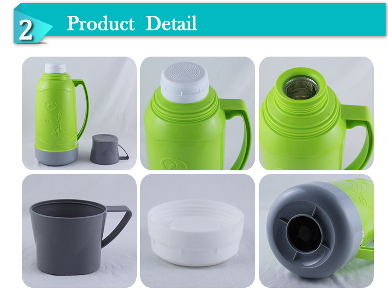 Plastic Body Glass Inner Thermos Children Vacuum Cup Flask (FGAA)