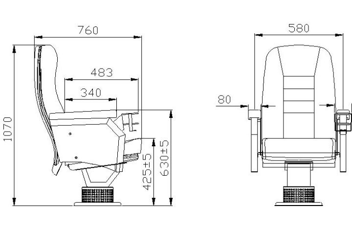 4D Comfortable Fabric Cinema Movie Seat