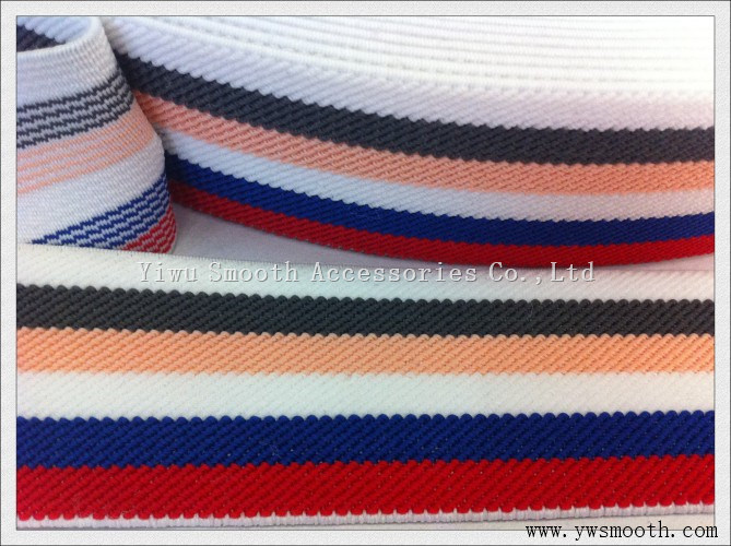 Fashion Multicolor Woven Wide High Quality Elastic Band Use Clothes