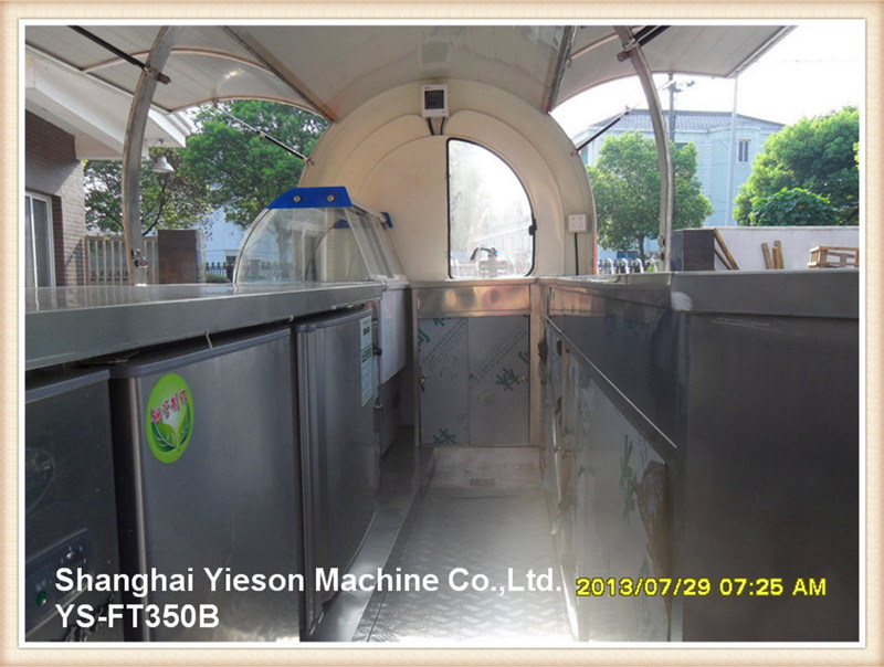 Ys-FT350b Multifunction Pizza Trailer Food Truck for Sale