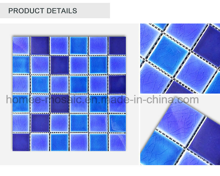 Hot Selling Waterproof Blue Floor Tile Swimming Pool Tile Mosaic