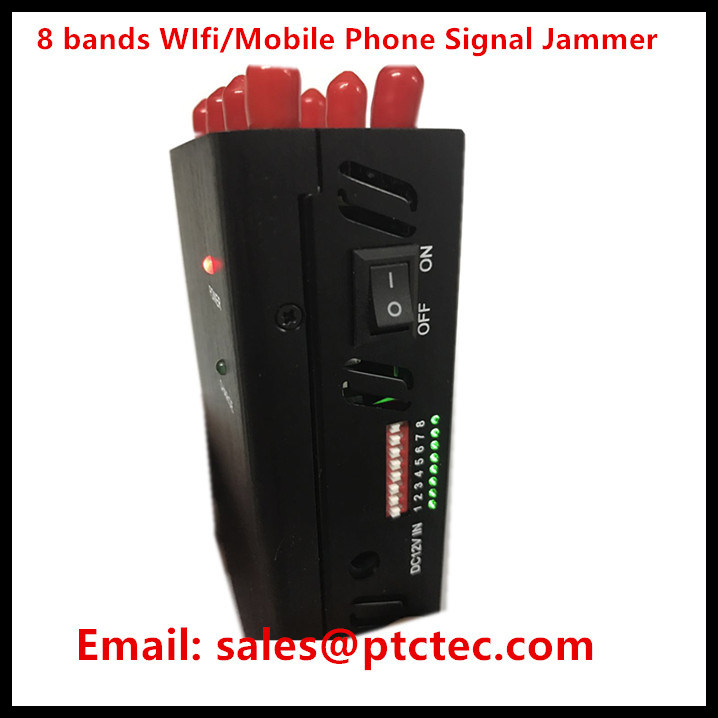 Powerful 8 Bands Handheld Portable Signal Jammer