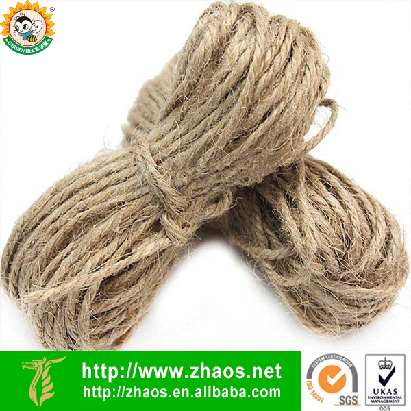 Biodegradable Natual Material Colorful Jute Rope