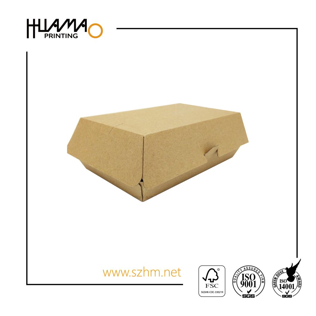 Eco-Friendly Disposable Food Packaging Corrugated Paper Chips Fries Fruits Salver Tray