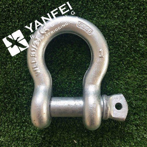 U. S. Type Drop Forged Alloy Steel G209 Hardware Marine Shackle