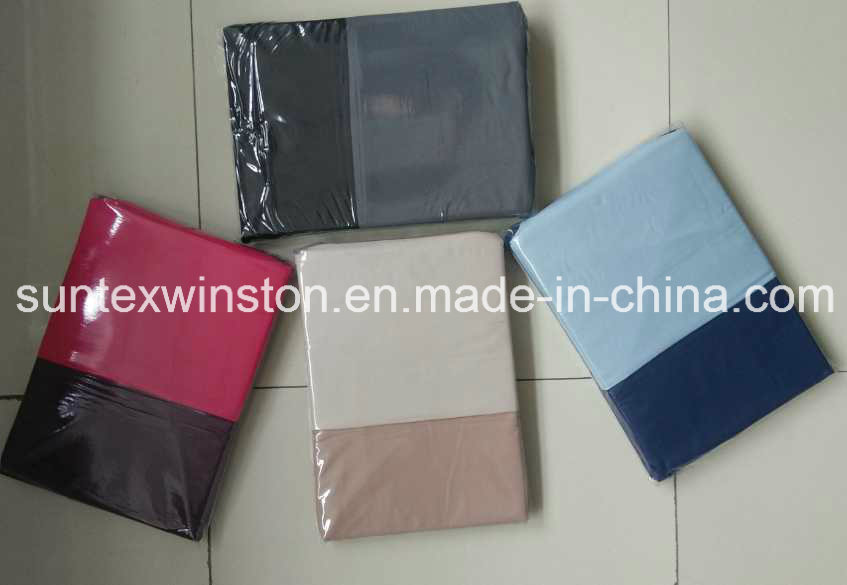 100% Polyester Dyed Reversible Duvet Cover Set