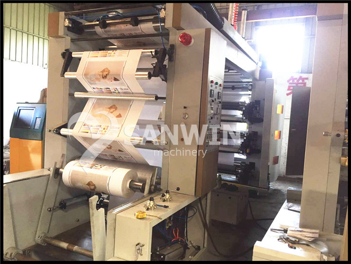 Central Drum Roll Thermal Paper Package Flexo Printing Machine