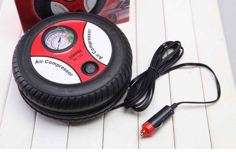 Mini Portable Car Air Compressor 12V Electric Tire Inflater 260psi Vehicle Pump