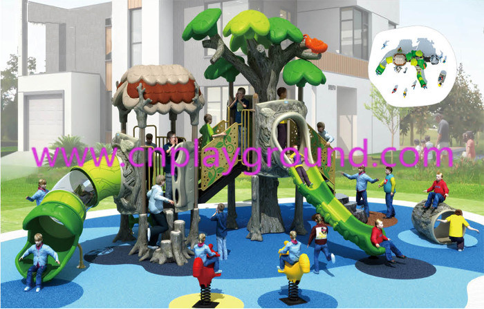 Tree Series Children Slides Playground Sets for Primary School Hf-11102