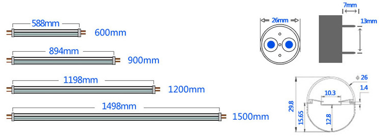 Lowest Price LED Tube Light, 1.2m Ra>80 T8 LED Fluorescent Tube 1800lm T8 LED Tube Light