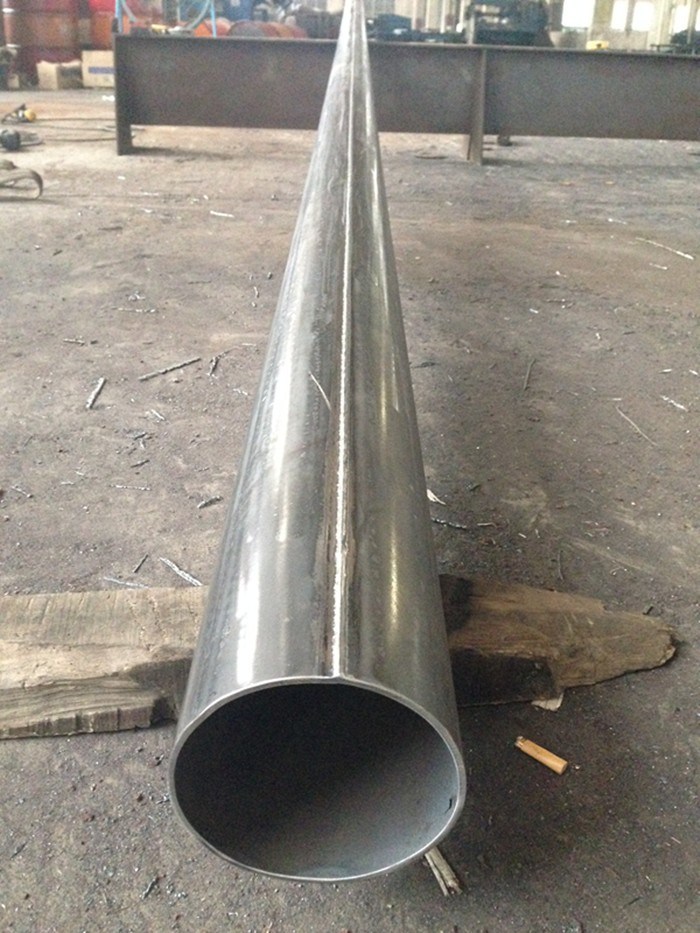 Round Tubular Galvanized Steel Post Pole with Flange