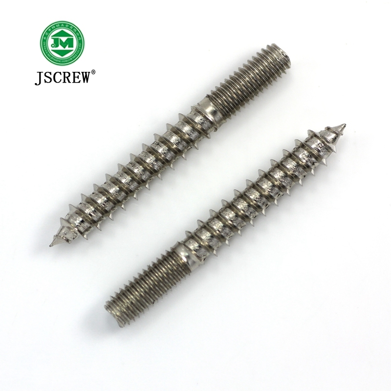 Double Head Threaded Carbon Steel Hanger Screw