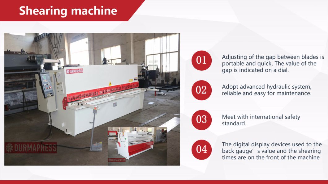 QC12y-6*3200 Nc Sheet Metal Cutting Shearing Machine with E21s