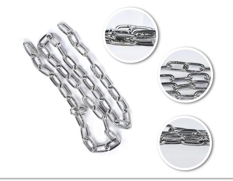 316 Edelstahlkette Kurze lange Stahlkette 316 Stainless Steel Chain Short Long Steel Chain