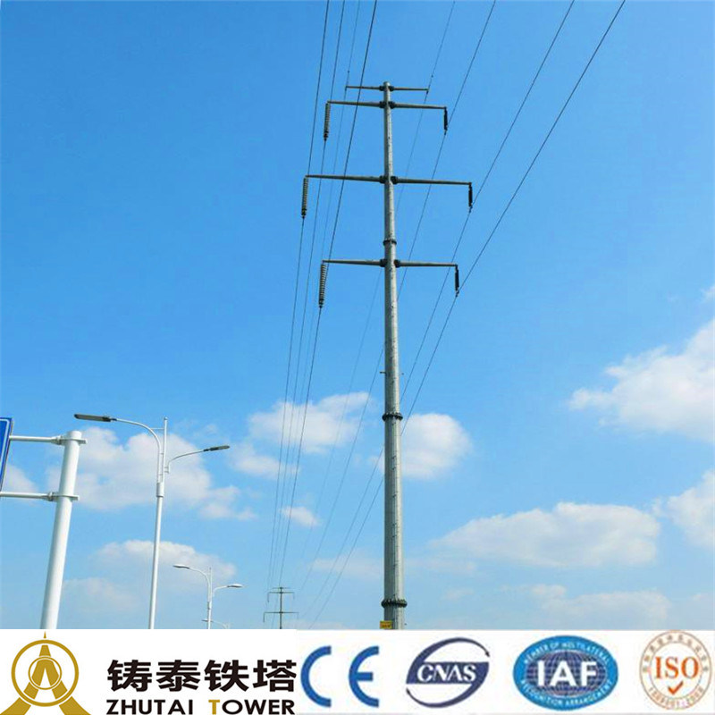 Electrical Transmission Line Tube Steel Tower