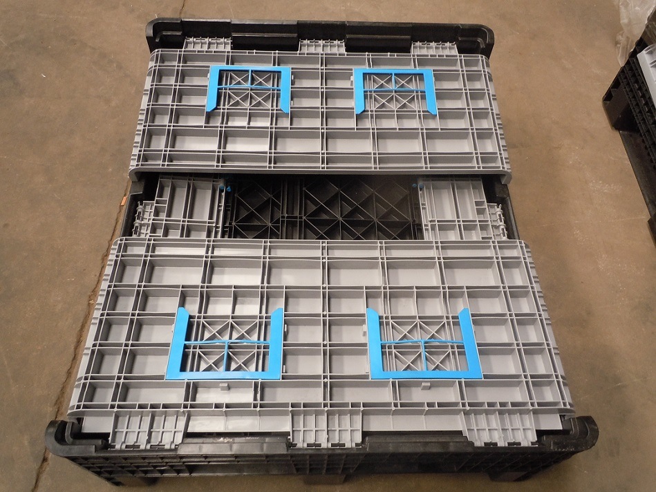 Heavy Duty Industrial Large Storage Collapsible Folding Moving Plastic Crate