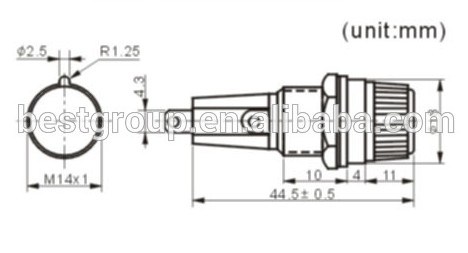 UL1015 16AWG 32V 20A Waterproof Automotive Blade Fuse Holder