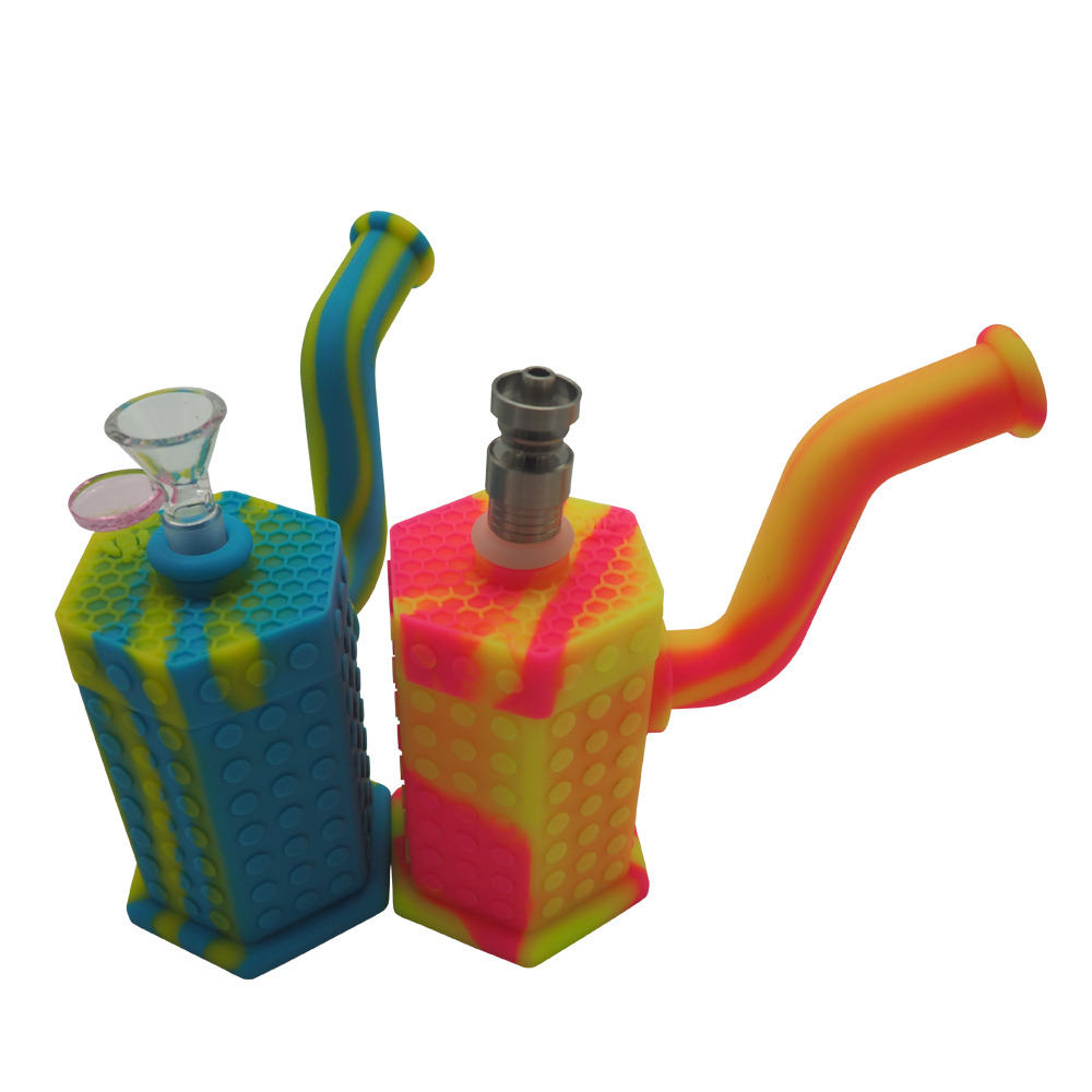 China Manufacturer High Quality Silicone Oil Smoking Hookah with Titanium