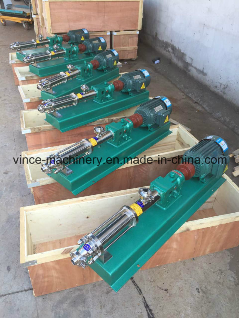 High Efficiency Stainless Steel Single Screw Pump for Tomato Paste