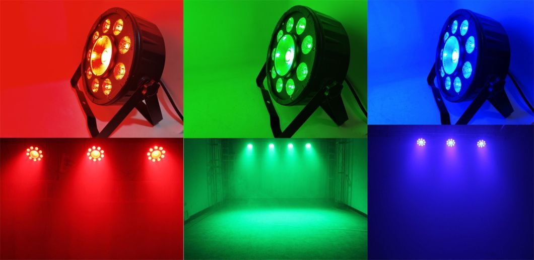 Mini RGB 9+1PCS Stage Effect Decoration LED PAR Light Stage Light