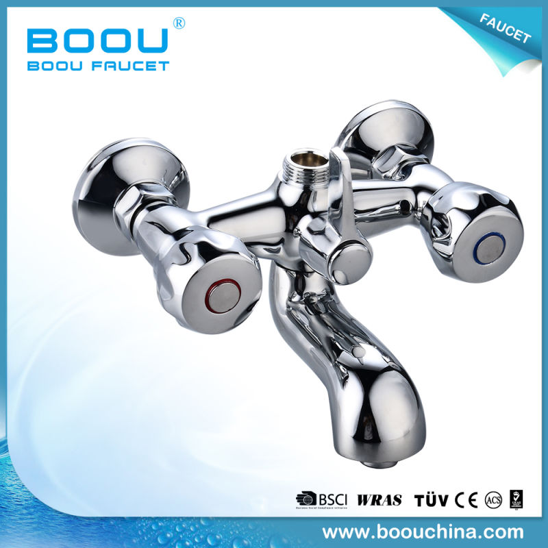 Boou New Design Bathroom Water Tap with Double Hand Wheels