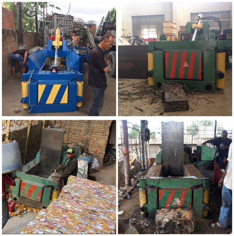 TF Top Quality Factory Price Hydraulic Metal Aluminum Cans Baler with Ce