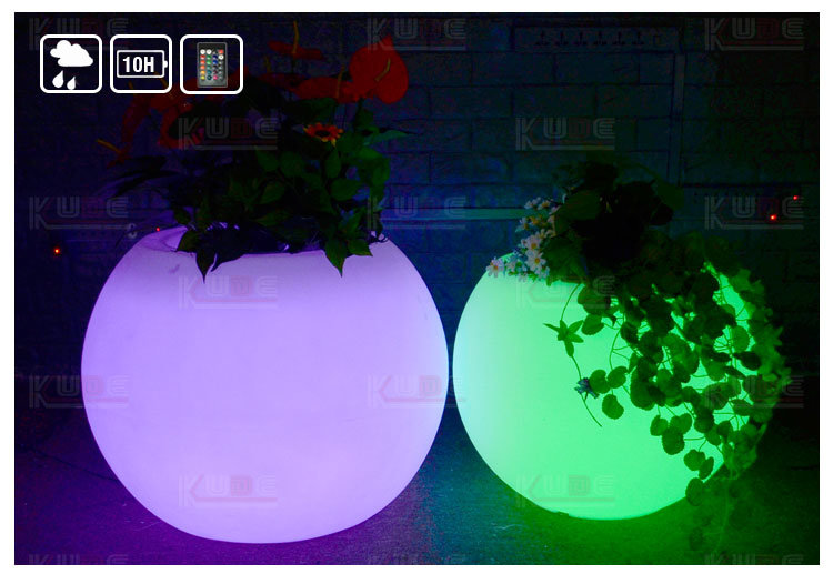 Light up LED Flower Pot LED Light Garden Flower Pot