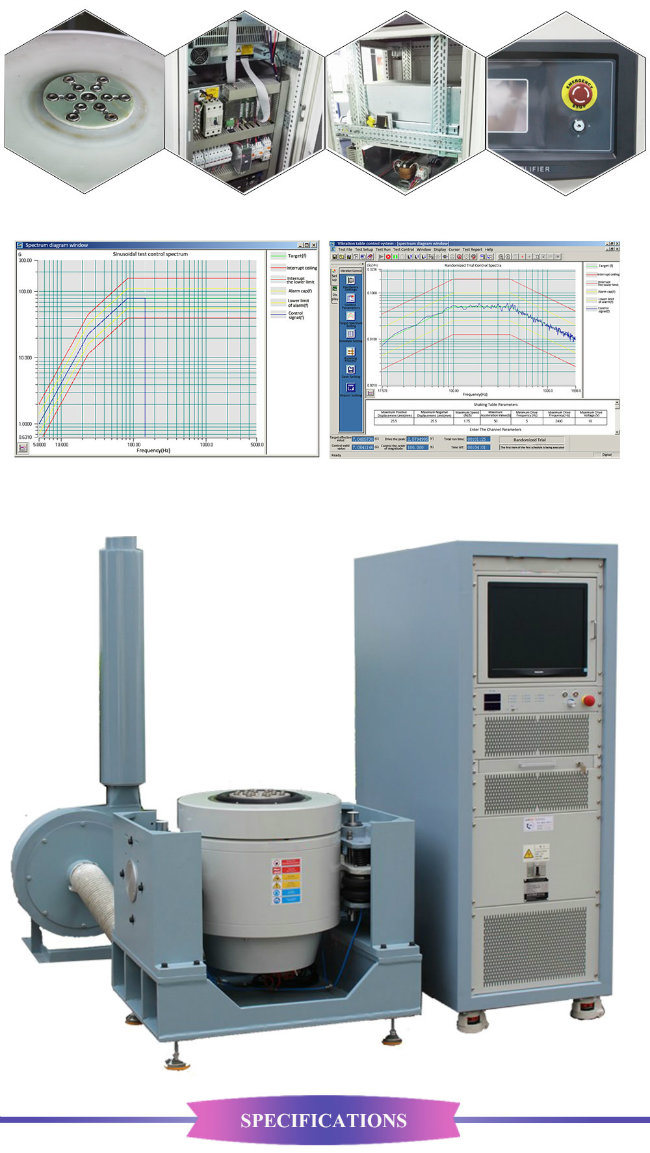 Electromagnetic 3 Axis Xyz Vibration Test Machine Vibration Testing Equipment