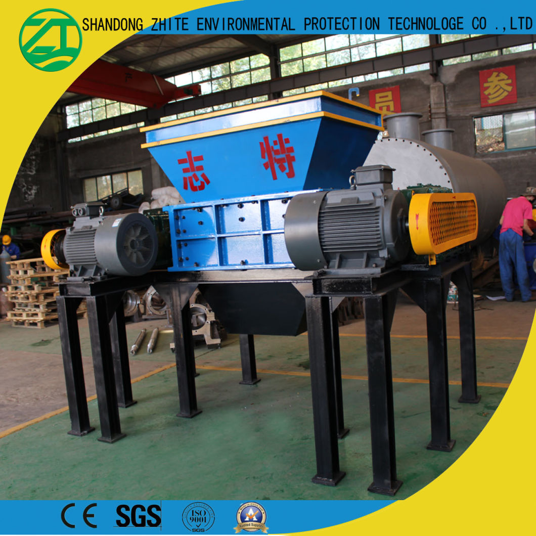 Plastic/Tire/Wire/Drum/ Wood/ Rubber/Film/ Metal/ Bags Double Shaft Shredder