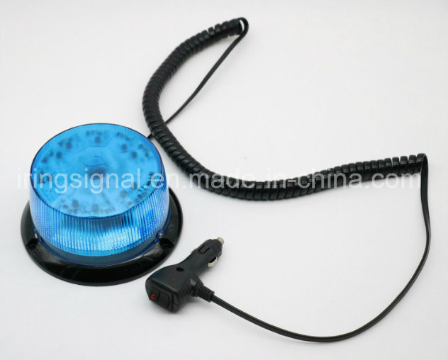 12-24V 18W LED Blue Ratating Flash Beacon Warning Light with ECE
