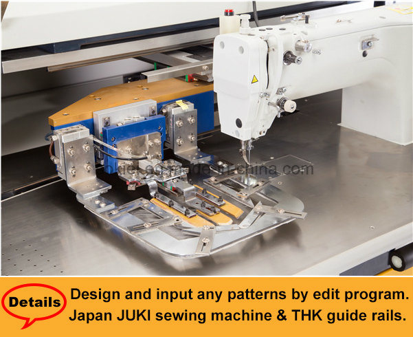 Automatic Pocket Attaching Electronic Pattern Setter Industrial Sewing Machine