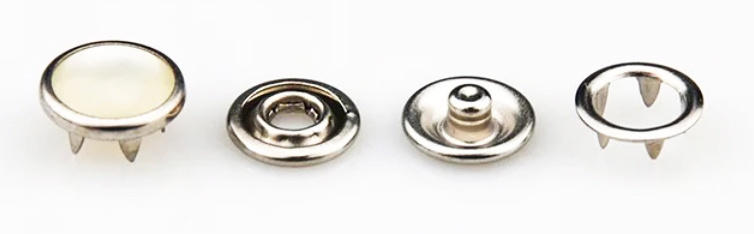 Custom Wholesale Metal Pearl Prong Snap Button for Baby Cloth