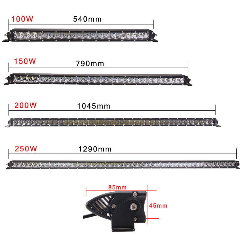 Factory Price 100W 4X4 LED Driving Light Bar