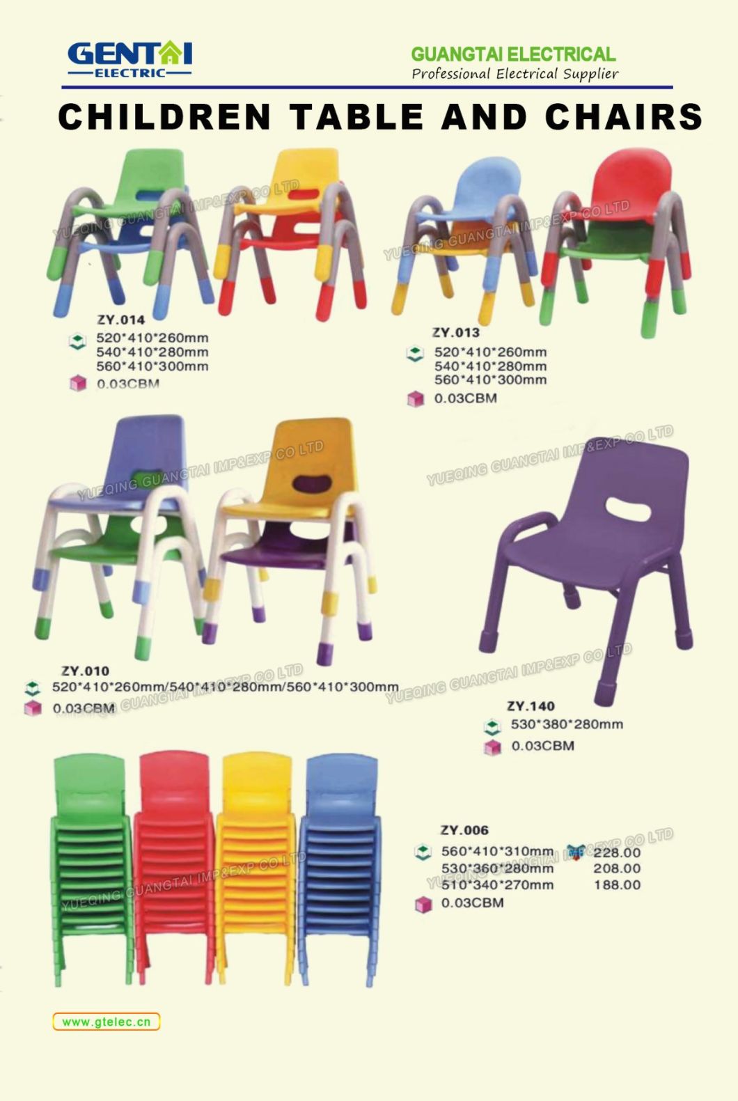 Beautiful Furniture Plastic Chairs and Table for Kindergarten