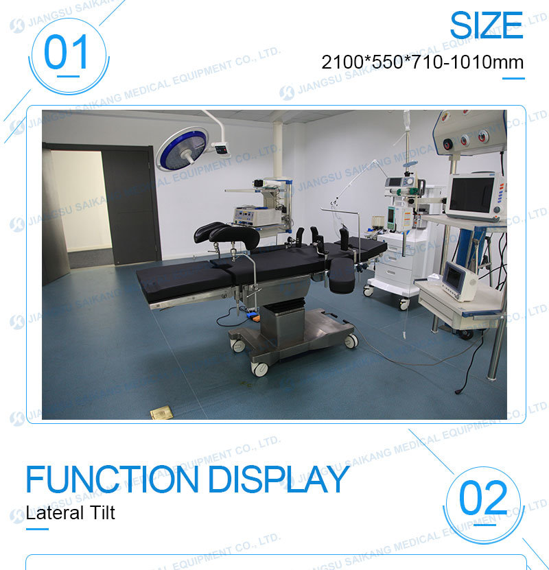 C-Arm Compatible Electric Operating Table for Surgical Room