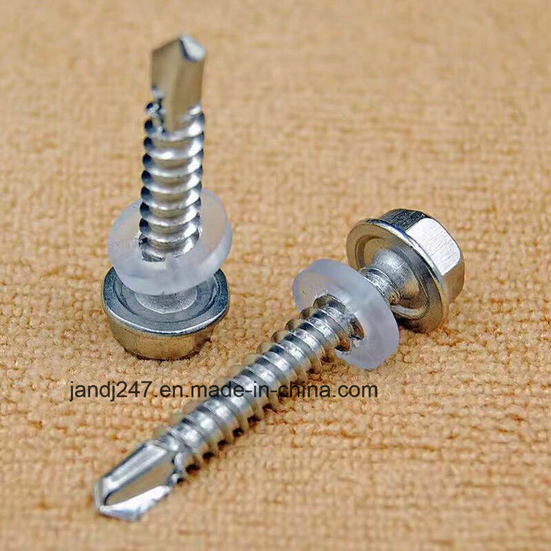 Hex Washer Head Self Drilling Tapping Metal Screw with Washer