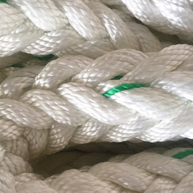 Factory Nylon 8-Strand Rope 48mm Manual Marine Mooring Rope