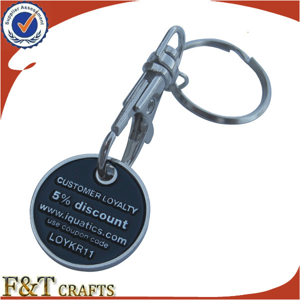 Promotion Custom Cheap Metal Trolley Coin for Supermarket (FTTR0103A)